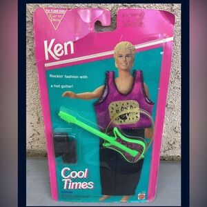 Barbie KEN Rockin' Fashion w Guitar Cool Times Fashions (1993)